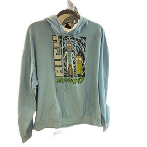 Blue Rick & Morty Graphic Hoodie